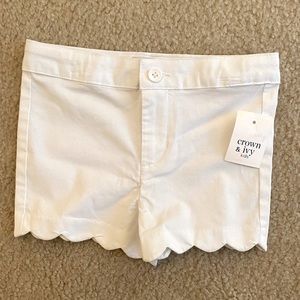 Crown & Ivy Kids Girl White Shorts Size 3T
